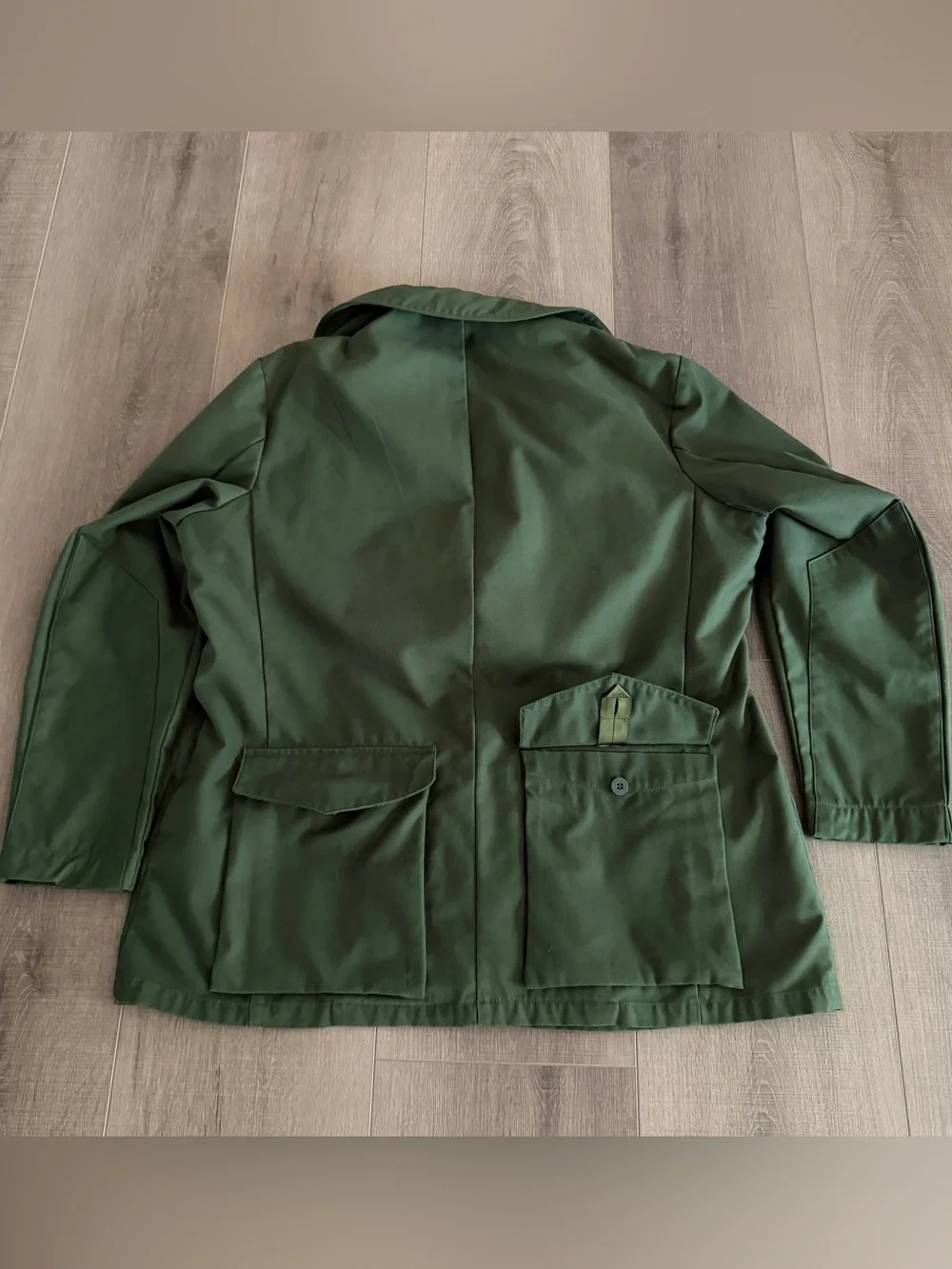 Vintage 1968 Swedish Army Military Green Jacket E 104 Chest 48” Chore Hunting - Picture 2 of 16